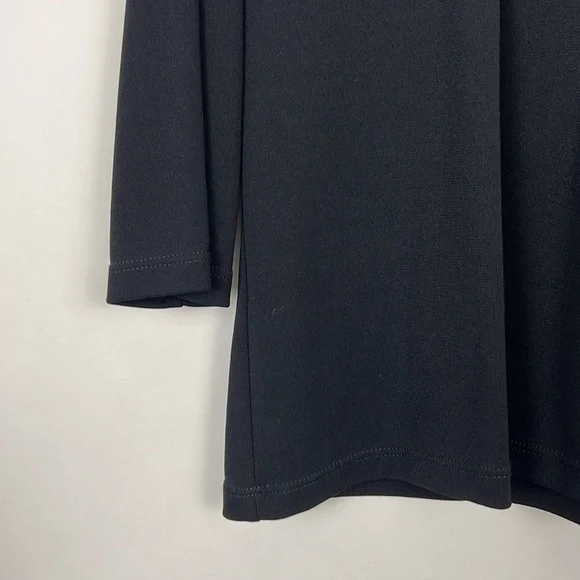 Susan Robert black blouse ruffle neck - Picture 5 of 8